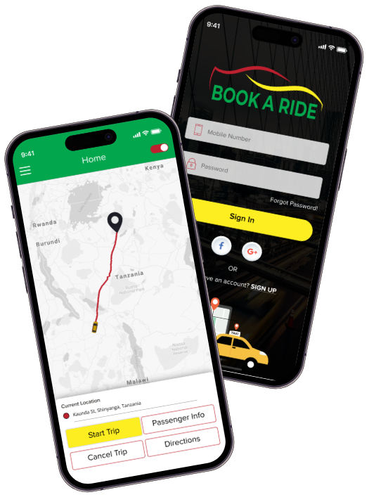 Blue Auto Ride Application Driver Application - New - Book A Ride